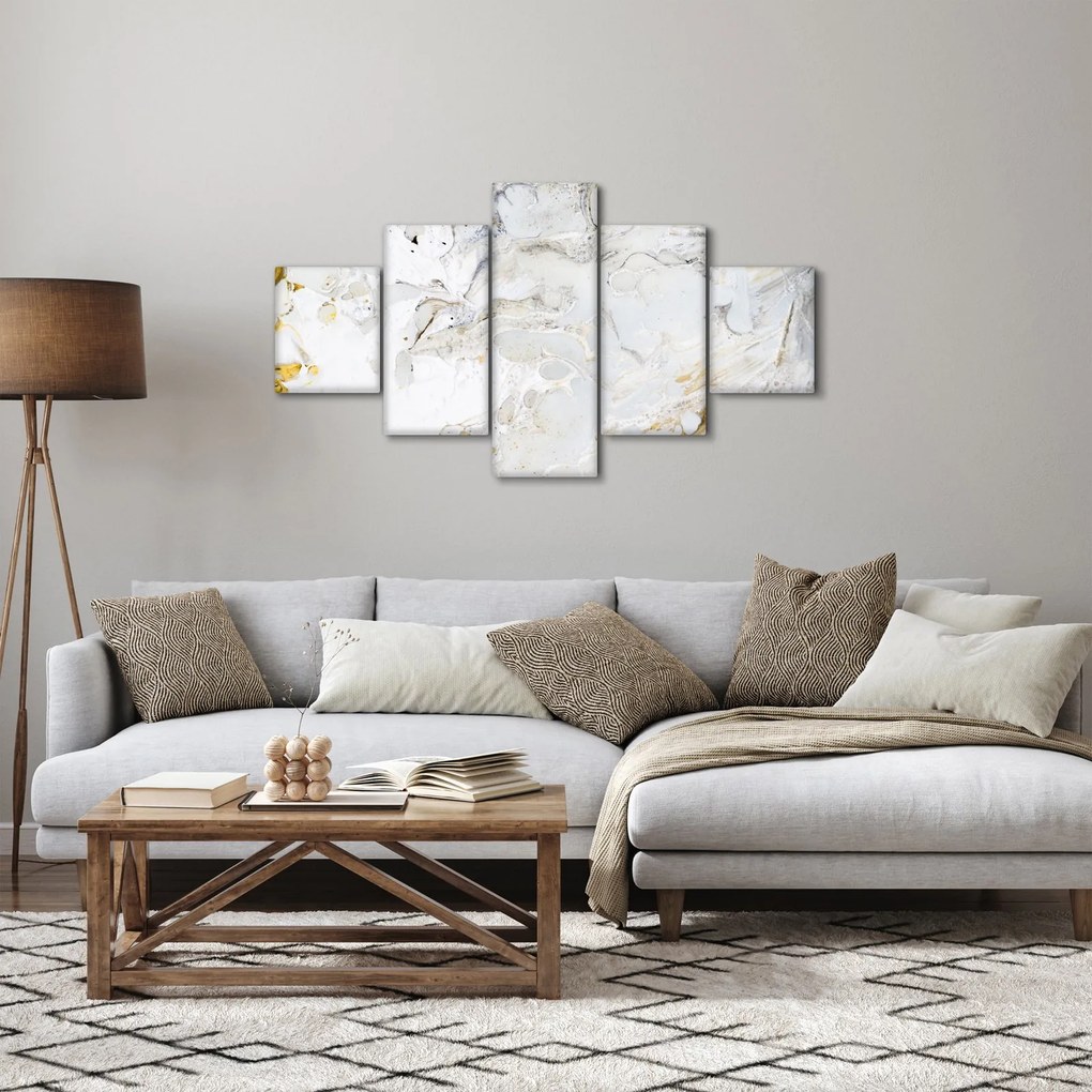 Obraz - Papier olejny z marmurowym wzorem (125x70 cm)