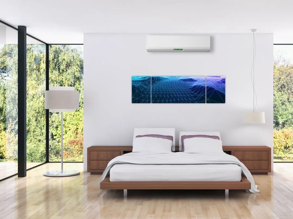Obraz - Góry w modelu komputerowym (170x50 cm)