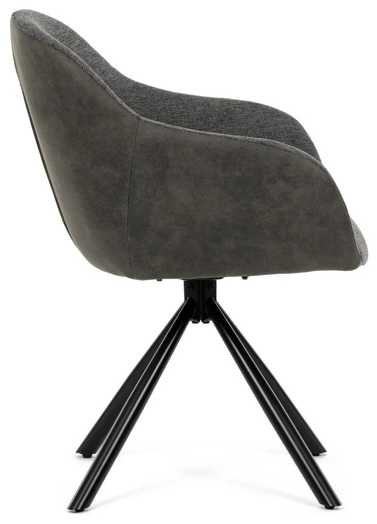 Zestaw krzeseł obiadowych z mechanizmem powrotnymDCH-Y1143 GREY2, 2 szt.