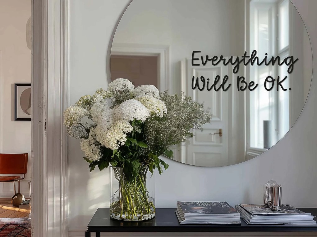Naklejka na lustro S17 – Everything Will Be OK.
