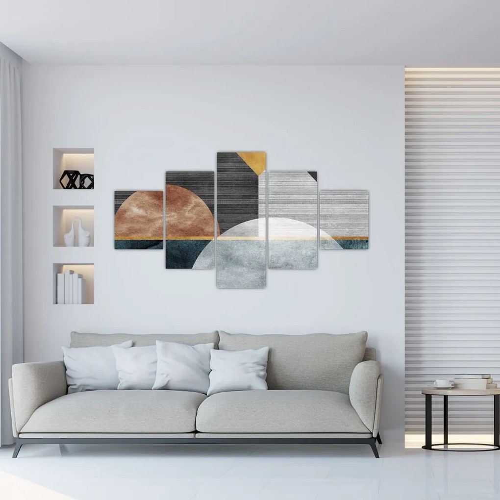 Obraz - Kształty i tekstury (125x70 cm)