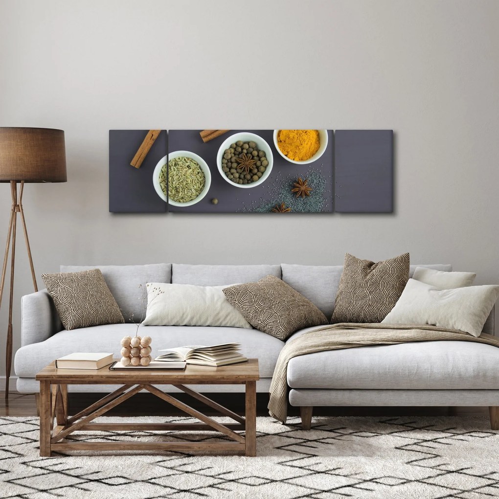 Obraz - przyprawy (170x50 cm)