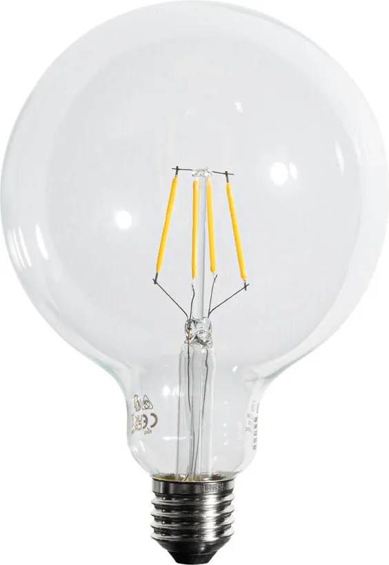 Zestaw 5 żarówek LED E27 3-stopniowo ściemnialnych z żarnikiem spiralnym G125 4W 450 lm 2700K