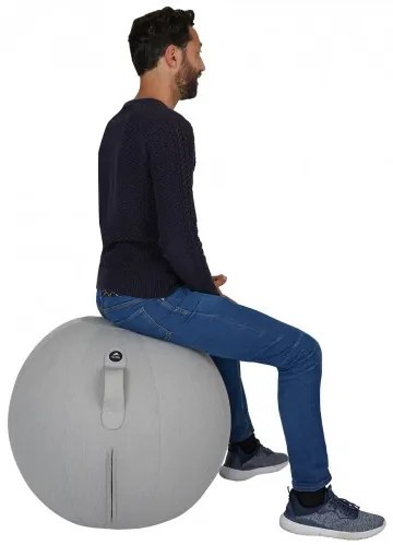 Ergonomiczna piłka do siedzenia, szara
