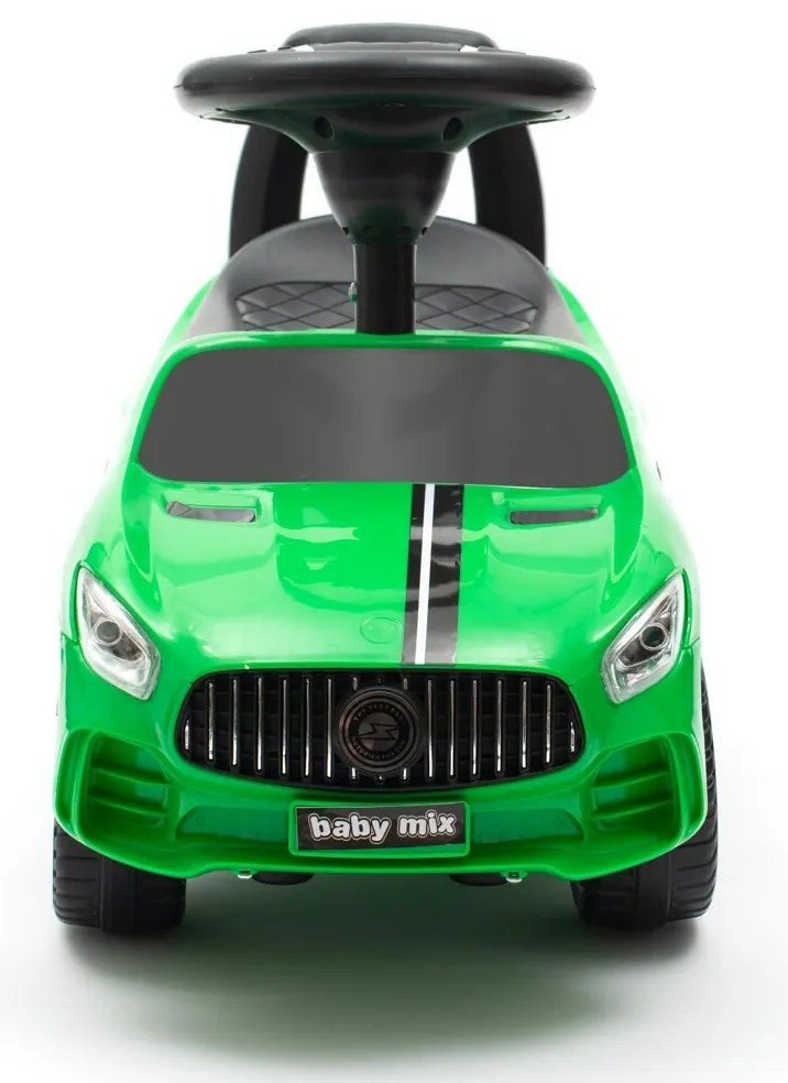 Baby Mix Odpychacz dla dzieci z dźwiękiem Racer, zielony