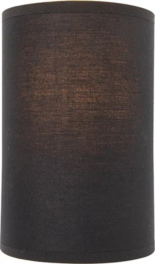 Nowoczesna lampa ścienna czarna i złota - Simple Drum