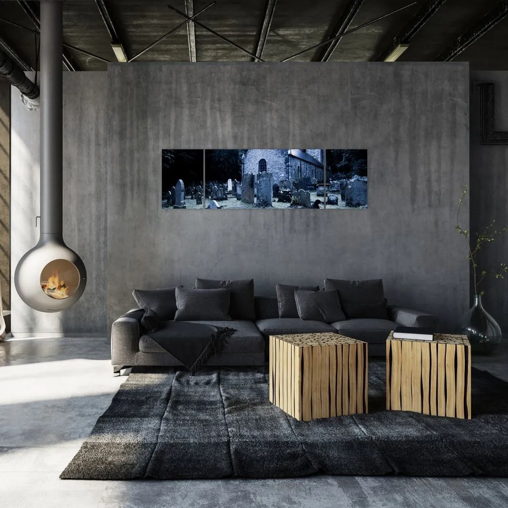 Obraz - Ciemna noc (170x50 cm)
