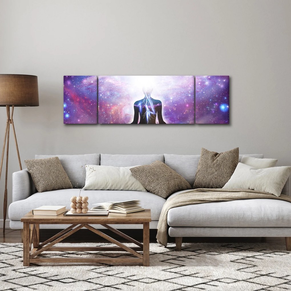 Obraz - Łączenie się z wszechświatem (170x50 cm)
