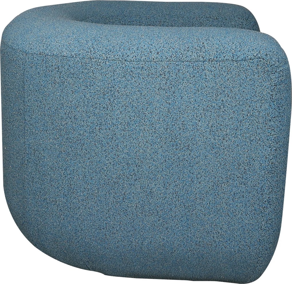 Designerski fotel z tkaniny szenilowej Nua N88-100