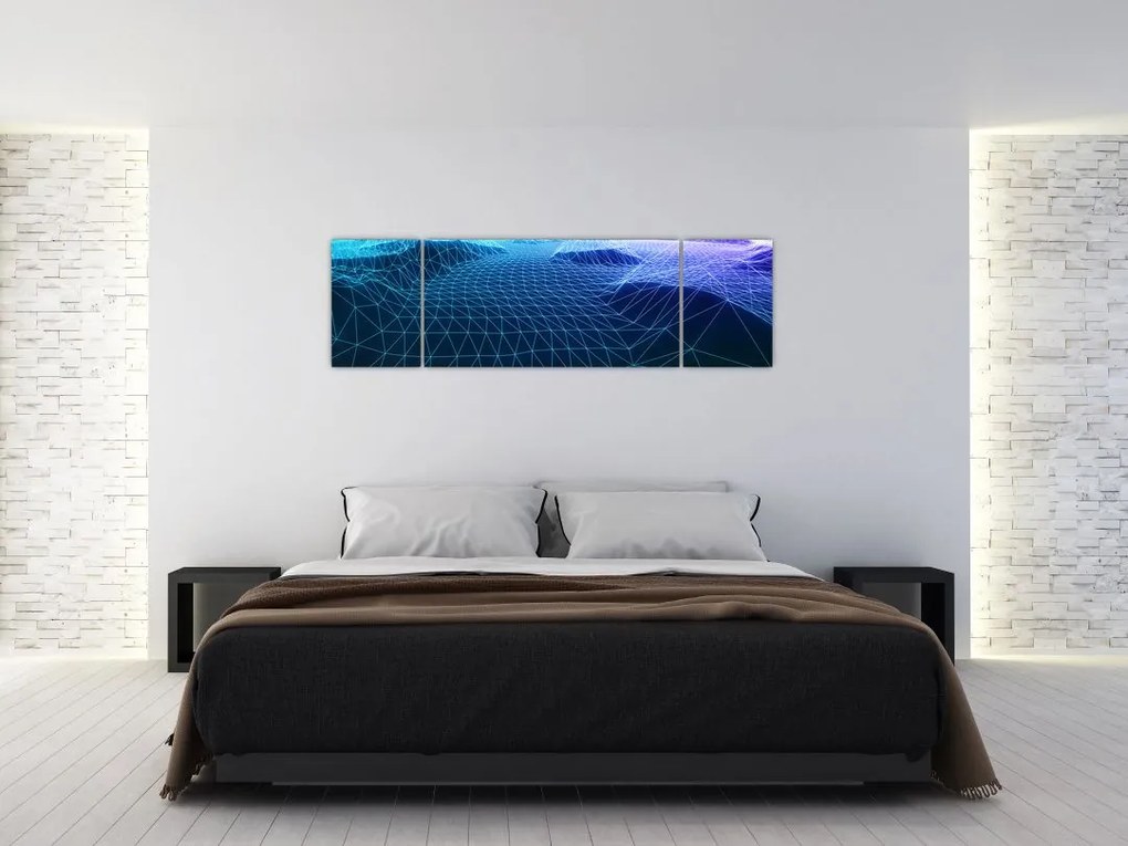 Obraz - Góry w modelu komputerowym (170x50 cm)