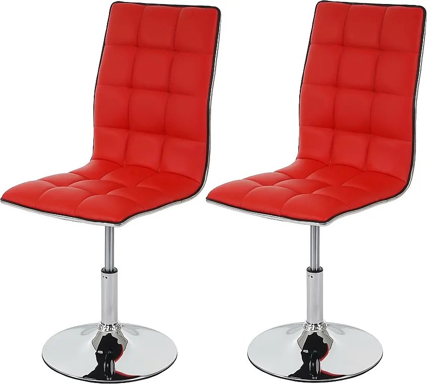 Krzesło do jadalni MCW-C41 (zestaw 2 szt.),  czerwone