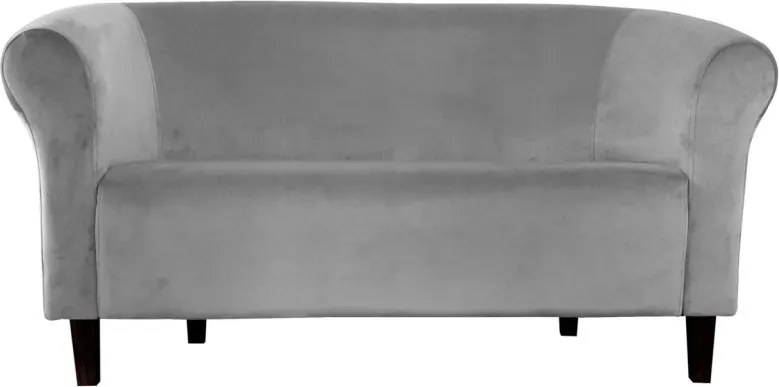 Sofa Milo tkanina Welur wygodna sofa tapicerowana do salonu i poczekalni : Kolor nogi - Venge, Kolor tkaniny - VELVET - MG17, Typ tkaniny - Velvet, Wysokość nogi - 15 cm