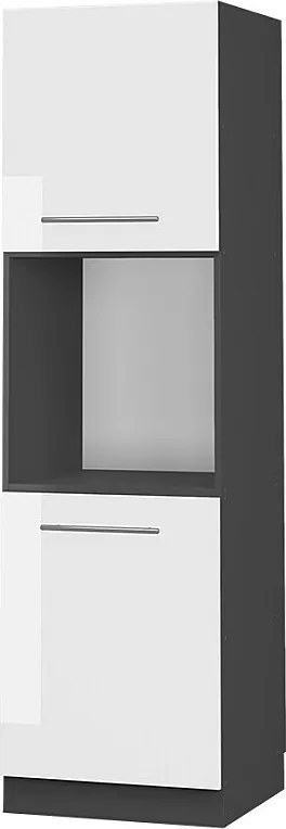 Szafka kuchenna biały wysoki połysk 60x58x206.8 fame-line