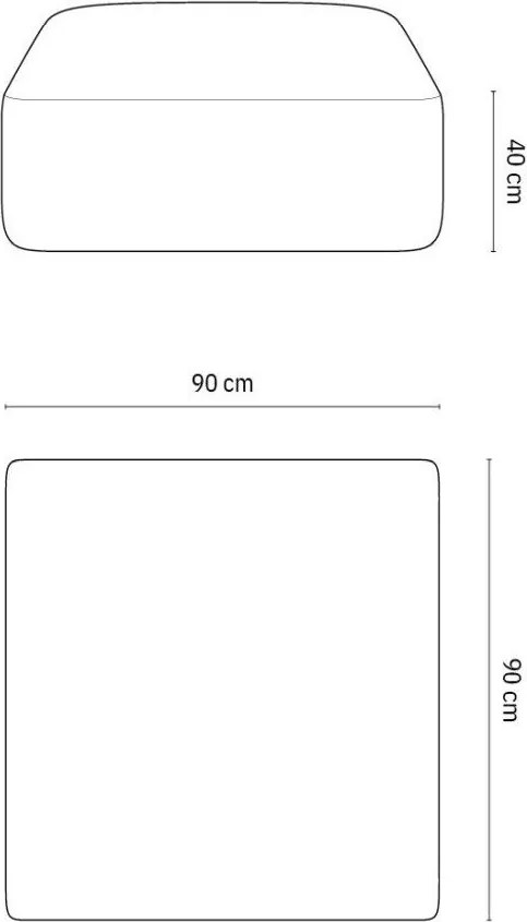 Jasnoszary sztruksowy podnóżek Campi – Cosmopolitan Design