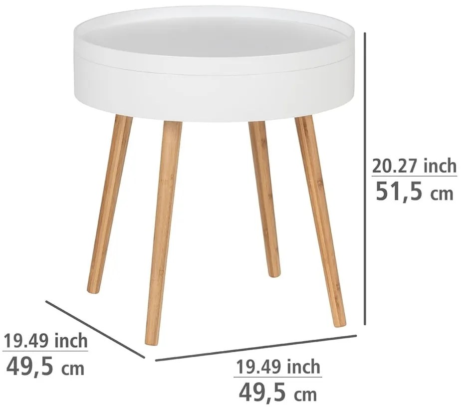 Okrągły stolik ø 49,5 cm Finja – Wenko