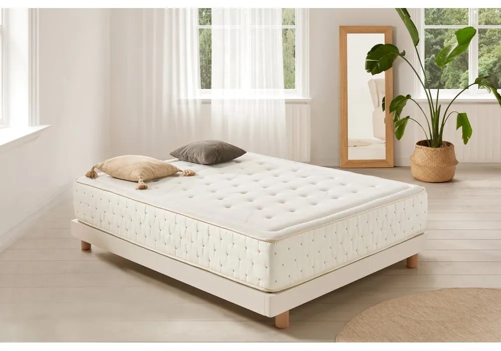 Twardy/średnio twardy piankowy materac dwustronny 140x200 cm Premium Cashmere – Moonia