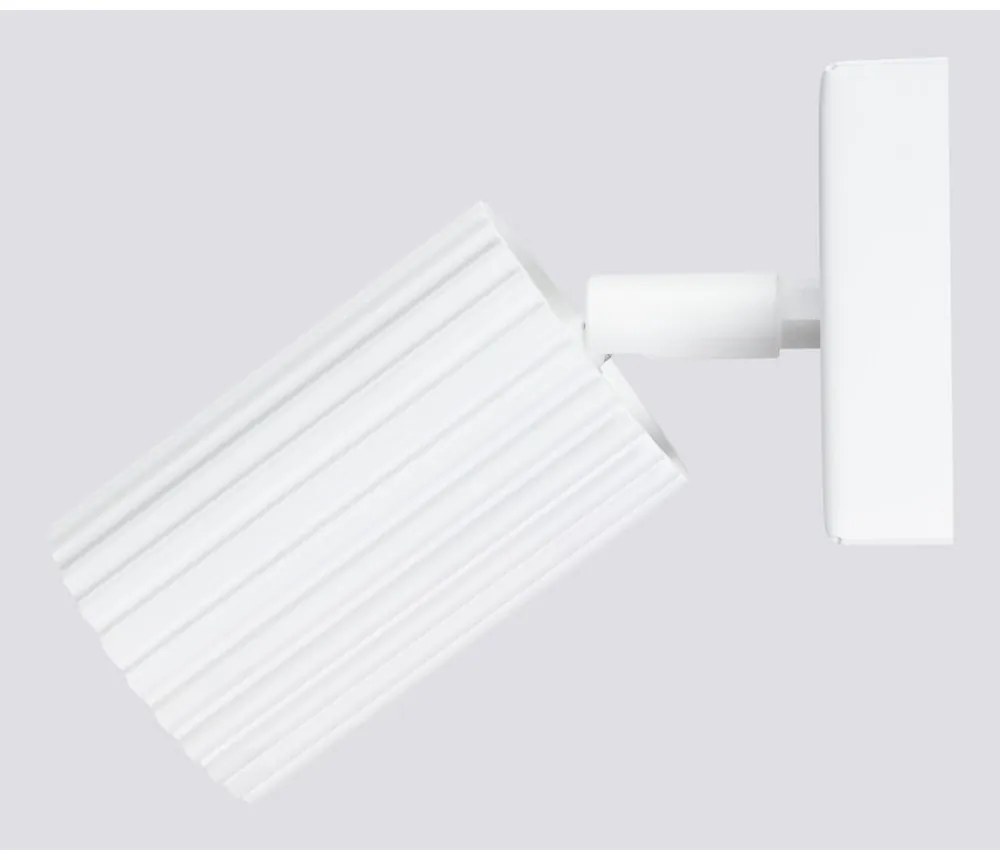 Biała lampa punktowa 8x16 cm Gleam – Sollux