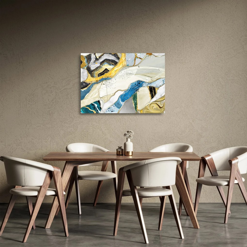 Obraz na szkle - Kolorowy marmur (70x50 cm)