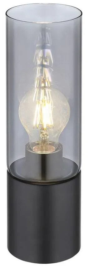 Globo 21000TB - Lampa stołowa ANNIKA dotykowa 1xE27/25W/230V pr. 9 cm czarna