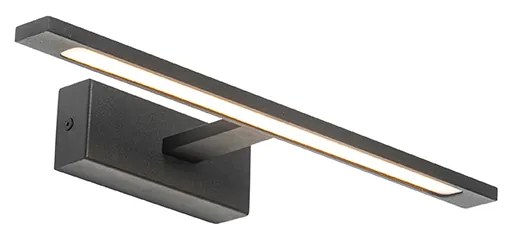 Nowoczesna lampa ścienna czarna 41,5 cm z LED IP44 - Jerre Nowoczesny Oswietlenie wewnetrzne