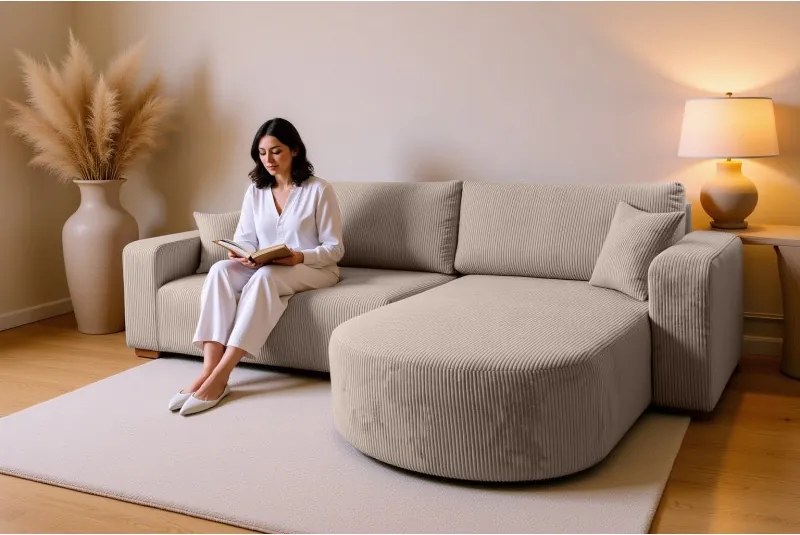 Narożnik BIS XL Uniwersalny z funkcją spania POSO 02 DomoHome