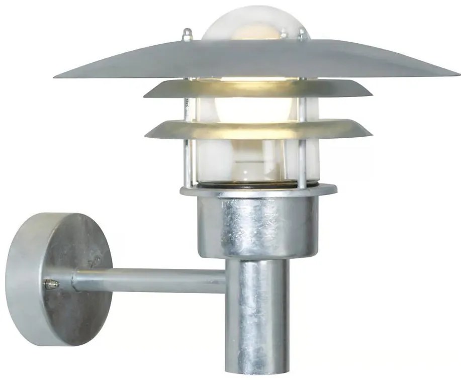 Nordlux - Kinkiet zewnętrzny LONSTRUP 1xE27/60W/230V IP44 srebrny