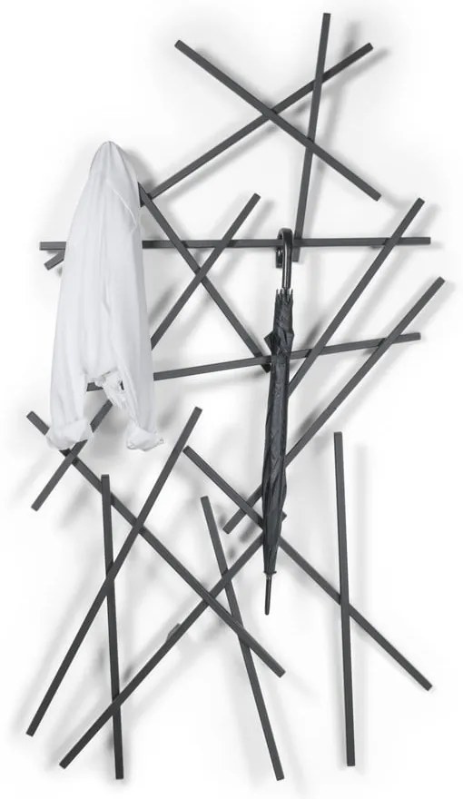 Czarny metalowy wieszak ścienny Matches – Spinder Design