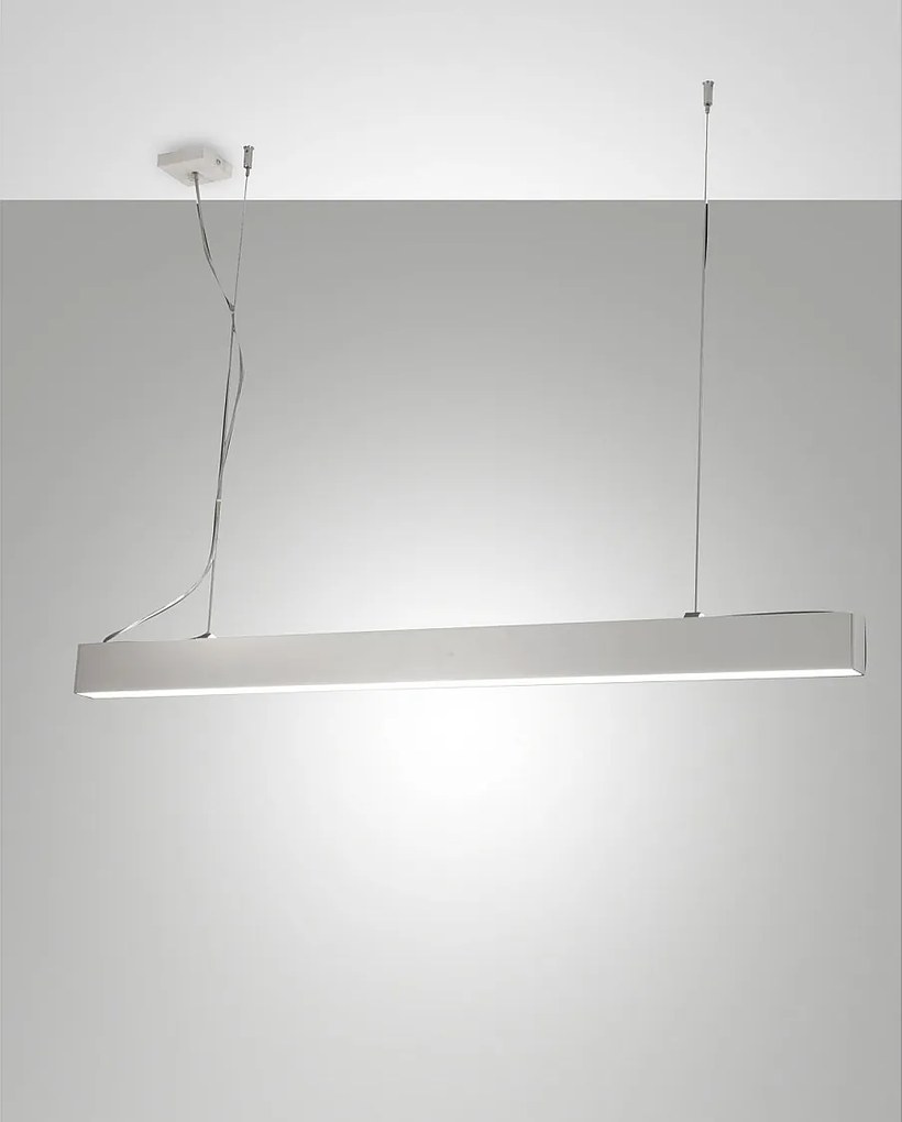 Lampa wisząca LED Next 58W 7020 lm 3000K Metalowa i poliwęglanowa konstrukcja Kolor biały, nowoczesny design i regulacja światła