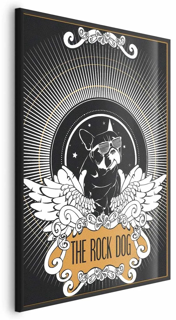 Plakat The Rock Dog 21x30 cm z ramą czarną bez marginesu ARTGEIST B