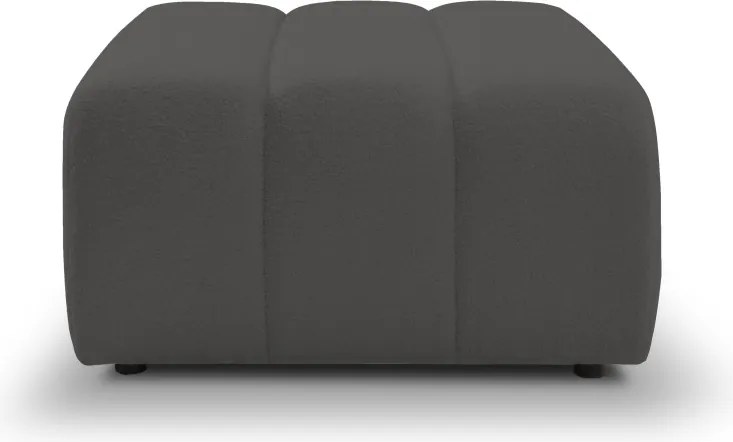 Pufa BALOO w kolorze ciemnej szarości w tkaninie LAMBI 12