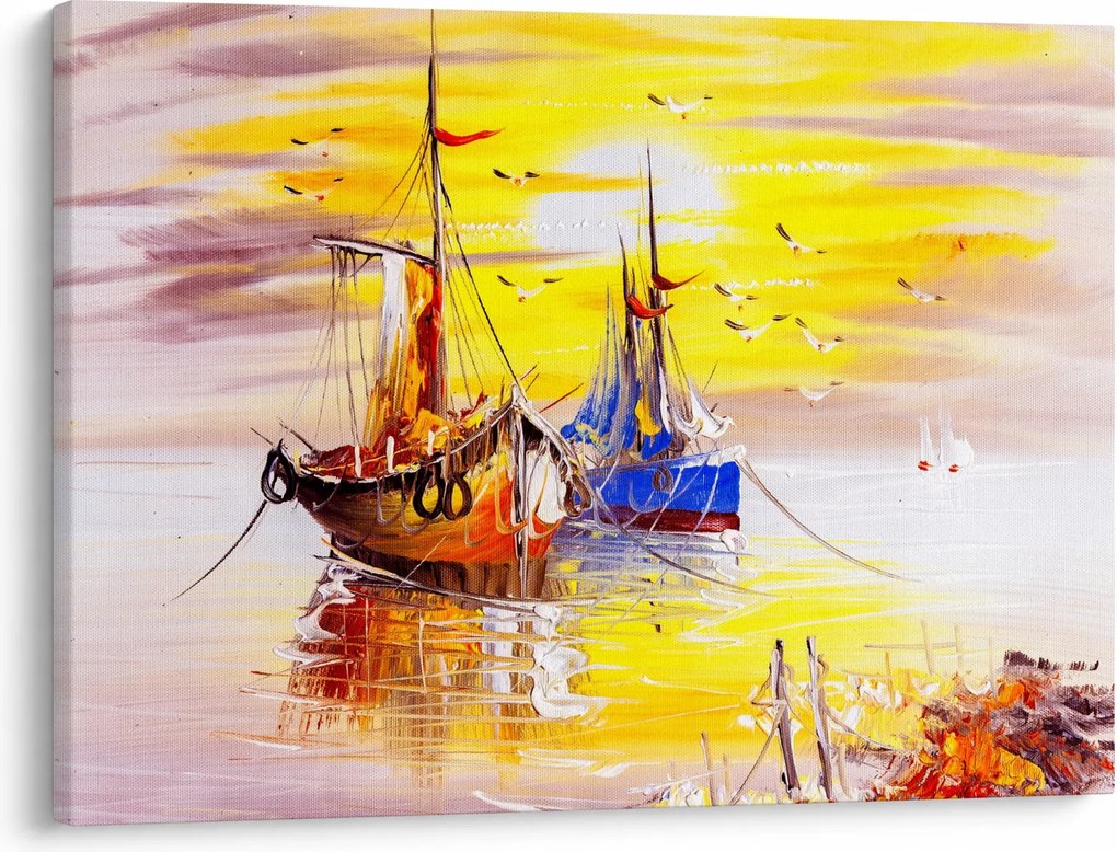 Obraz - Obraz statku (70x50 cm)