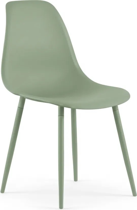 Krzesło do kuchni OSAKA plastikowe, jasnozielone