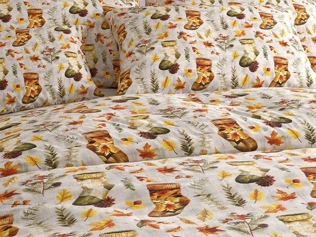 PrzytulneMieszkanie.pl PrzytulneMieszkanie.pl Bawełniana pościel AUTUMN SOCKS kolorowa Rozmiar pościeli: 70 x 90 cm | 140 x 220 cm