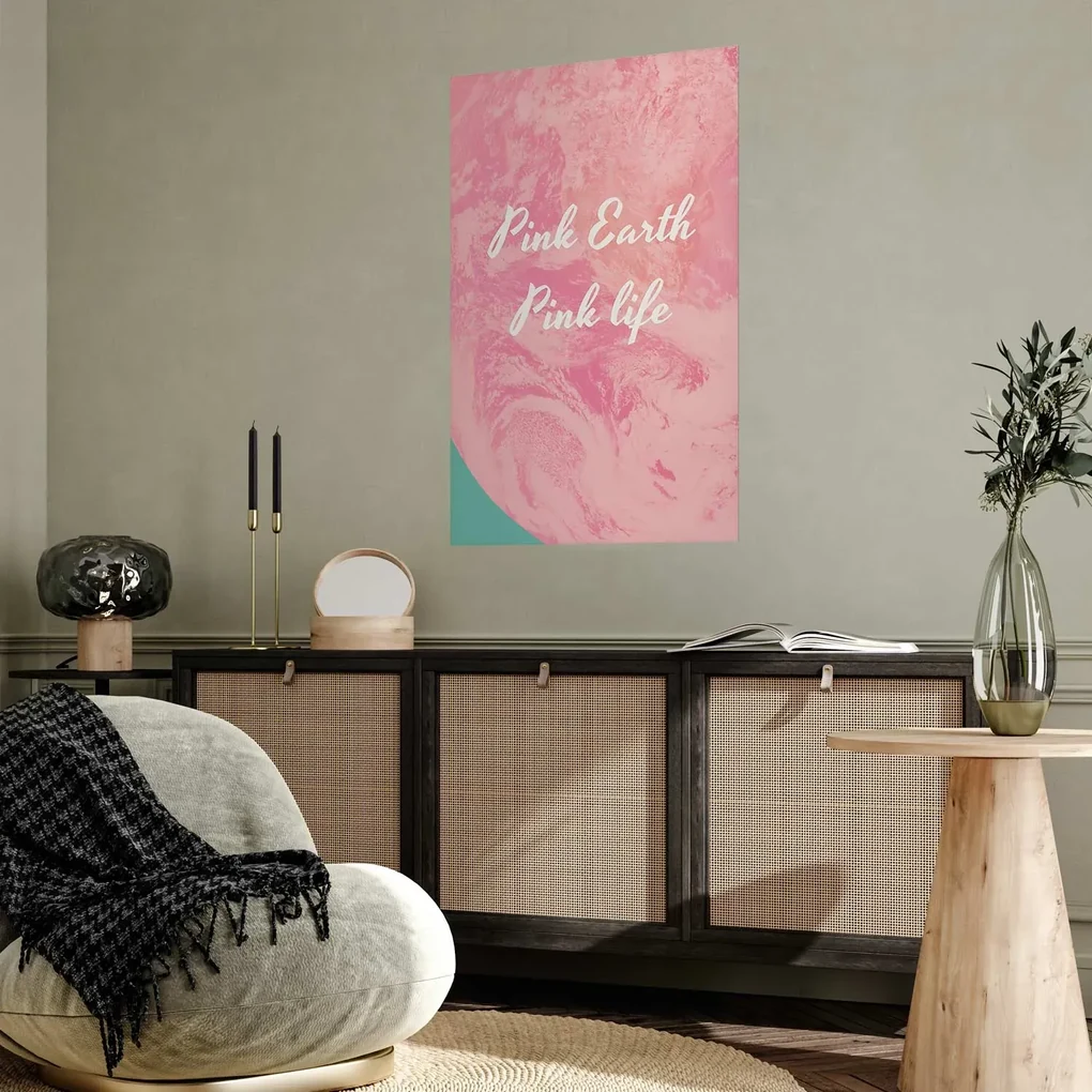 Plakat Pink Earth 29,7x42 cm bez ramy bez marginesu ARTGEIST B