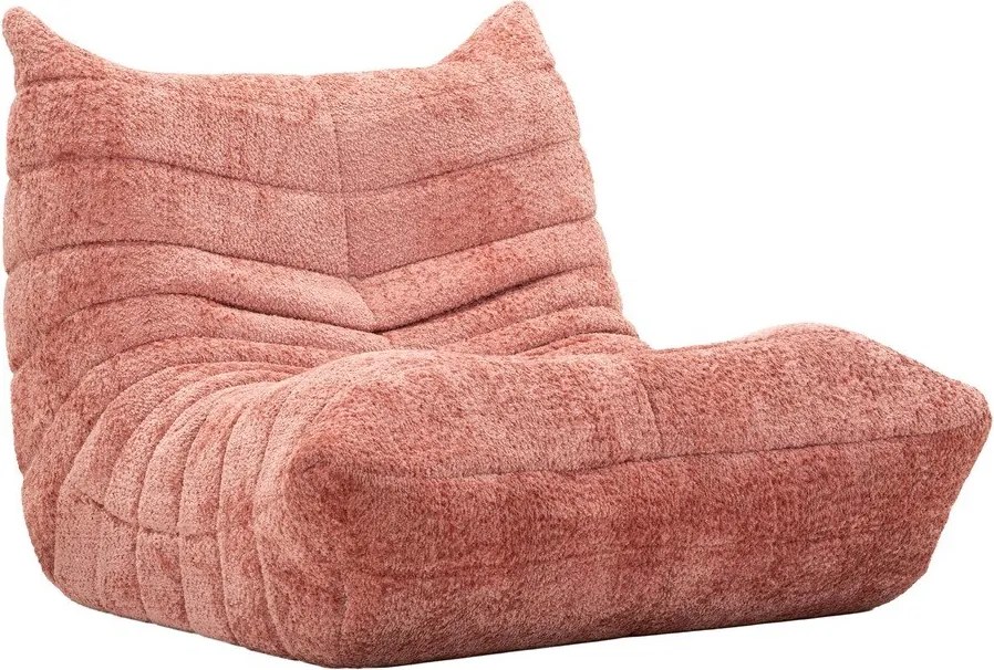 Różowy worek do siedzenia z materiału bouclé Mask – Mauro Ferretti