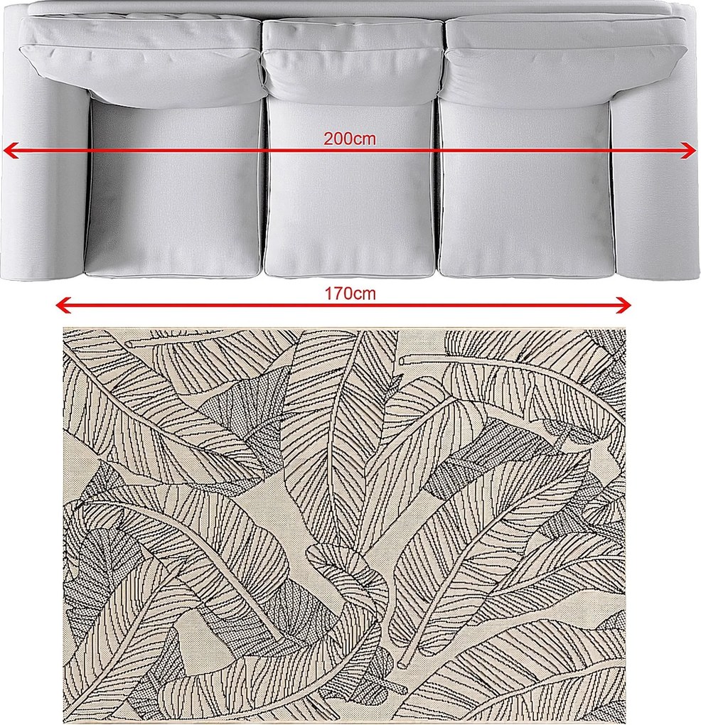 Dywan Cottage beige/black 120x170cm