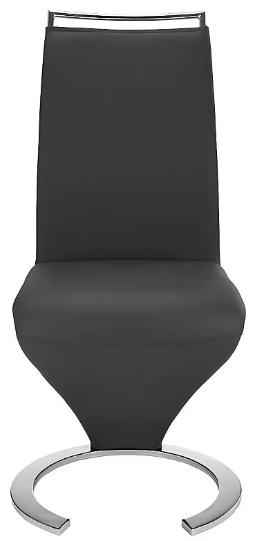 Komplet 2 krzeseł TWIZY - Materiał skóropodobny czarny