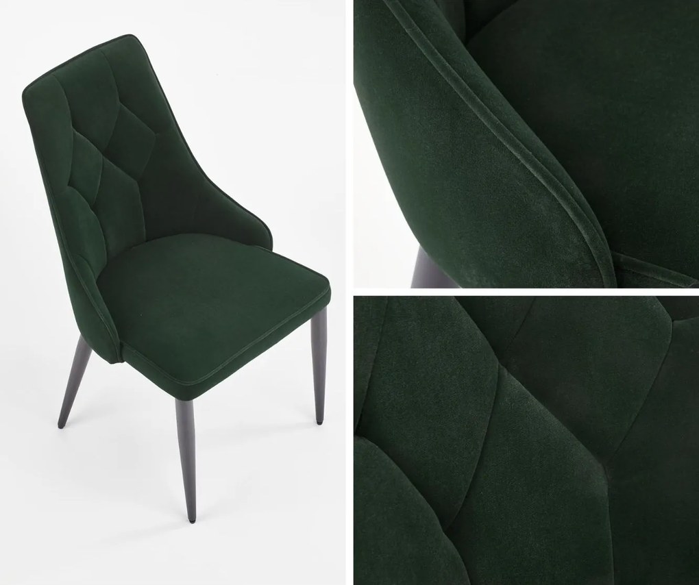 Pikowane krzesło do jadalni K365 Halmar