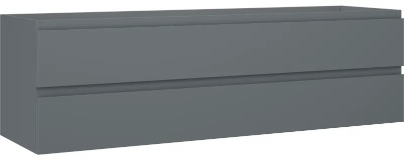 Mexen Orio szafka łazienkowa podumywalkowa 160 cm, 2 szuflady, grafit mat - 91A10-16047-2-BFF66