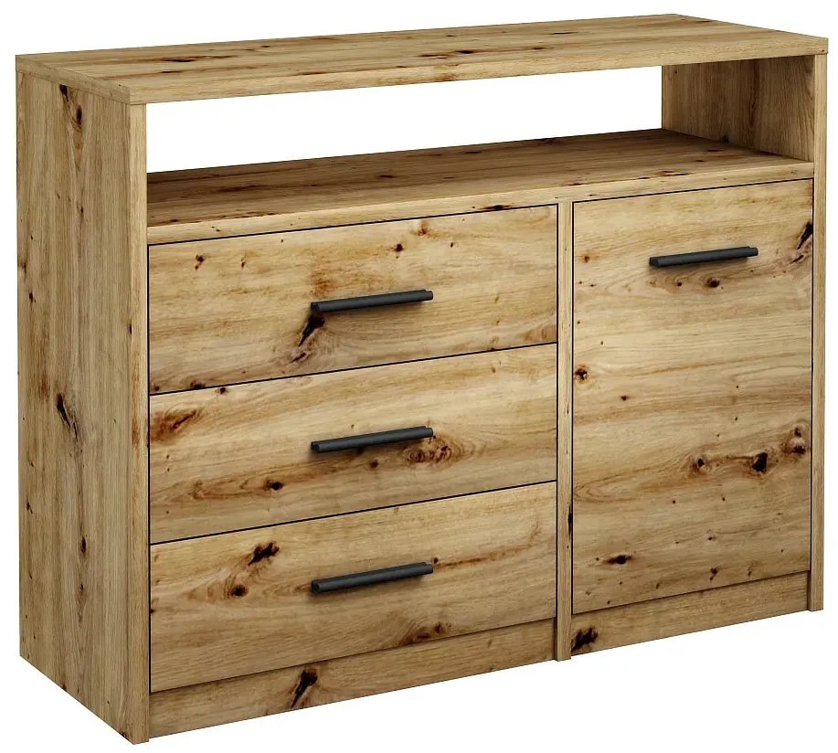 Klasyczna komoda z szufladami dąb artisan - Cermesa 3X