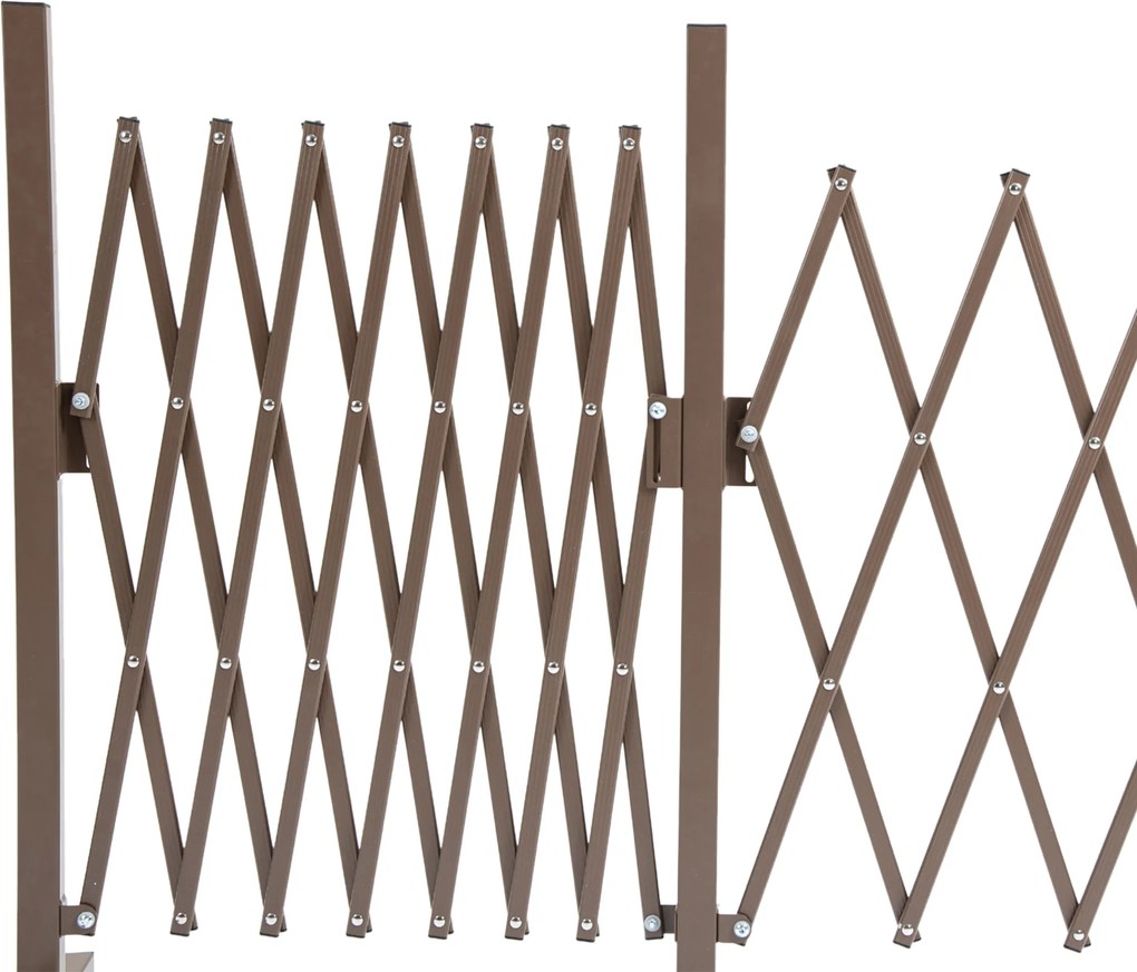 Outsunny OGRODZENIE HARMONIJKOWE 405 cm w biurowcu, ogrodzenie na private event | Aosom PL