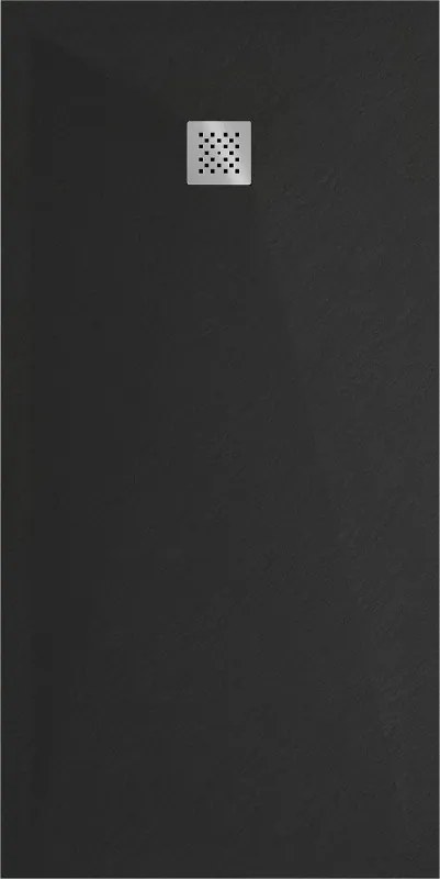 Mexen Stone+ brodzik kompozytowy prostokątny 200 x 80 cm, czarny - 44708020