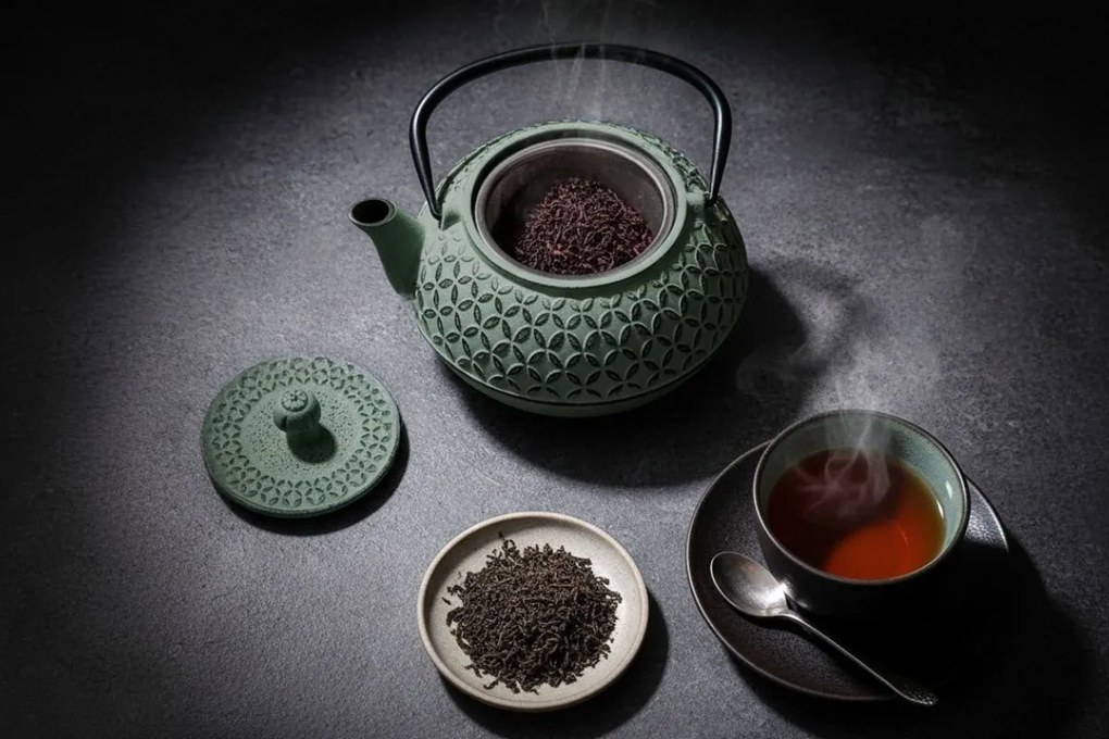 Czajnik żeliwny z zaparzaczem SABI, 1000 ml