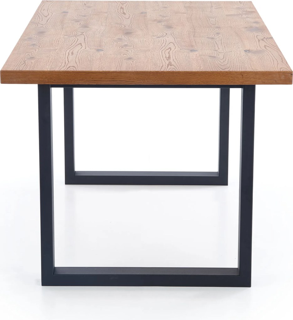 Industrialny stół Perez z rozkładanym blatem