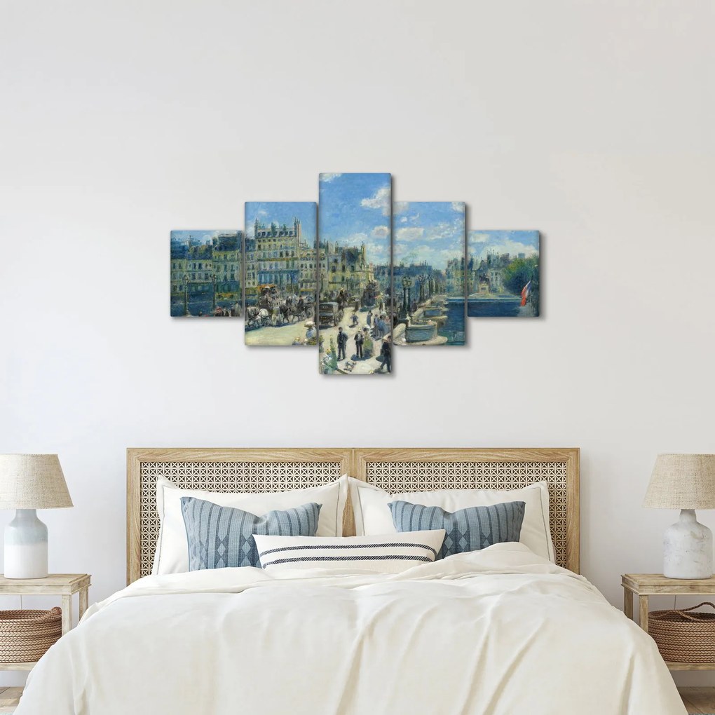 Obraz - Auguste Renoir, Pont Neuf, Paris, reprodukcje (125x70 cm)