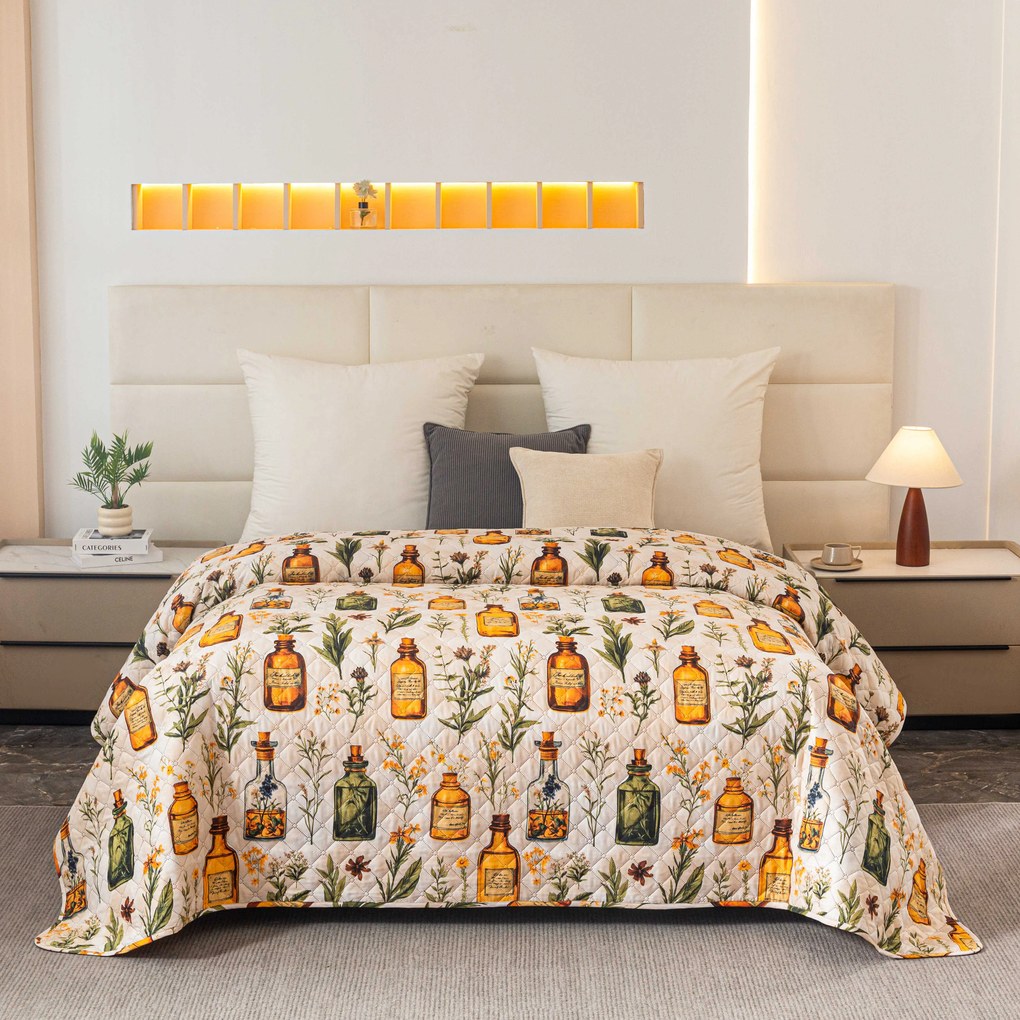 Narzuta na łóżko APOTHECARY, kremowy Rozmiar: 220 x 240 cm