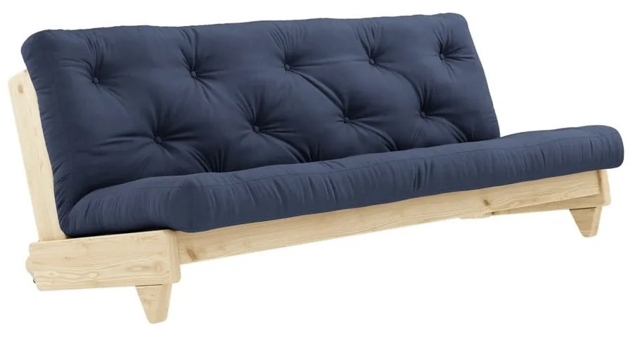 Sofa rozkładana z ciemnoniebieskim pokryciem Karup Design Fresh Natural/Navy