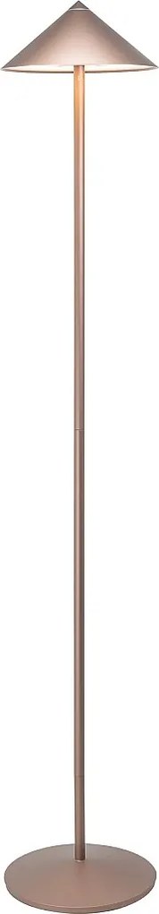 Zafferano Pina XXL lampa podłogowa LED 6W akumulatorowa IP65 ściemniacz dotykowy głowica magnetyczna brązowa