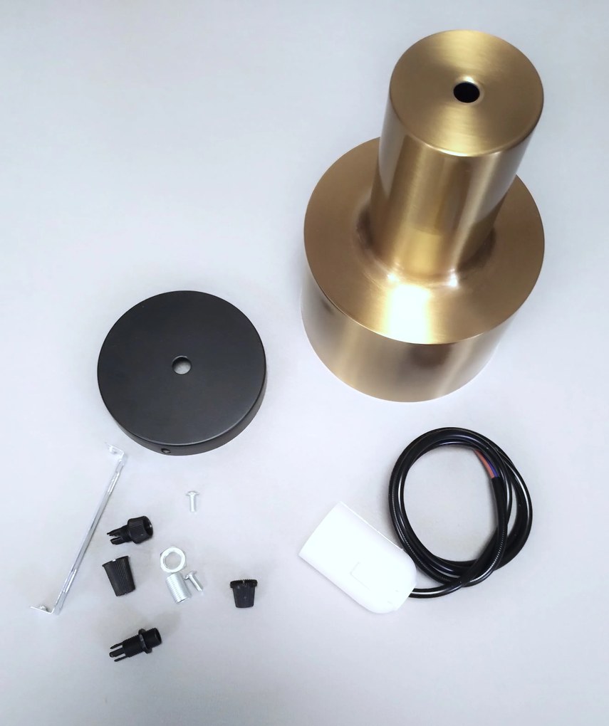 Lampa sufitowa loftowa metalowa wisząca AT7-1SZ-Złoto
