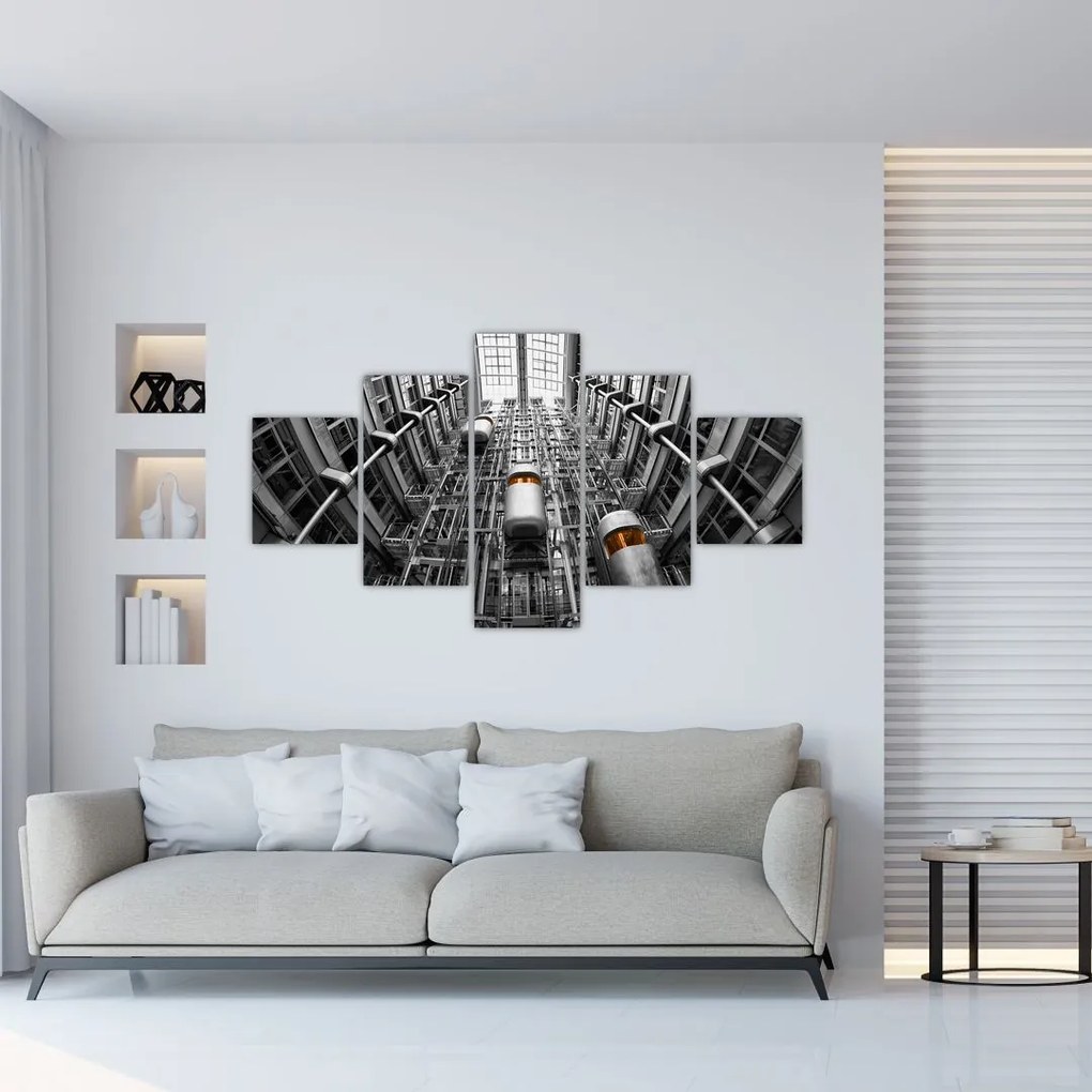 Obraz wind w budynku (125x70 cm)